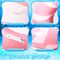 3 Pcs Jumbo Pink Swim Ring with Handles 47.24 Inches Inflatable Pool Float Tube Classic Striped Inflatable Swimming Pool Ring for Adults Summer Pool Lounger Rafts Beach Party Supplies